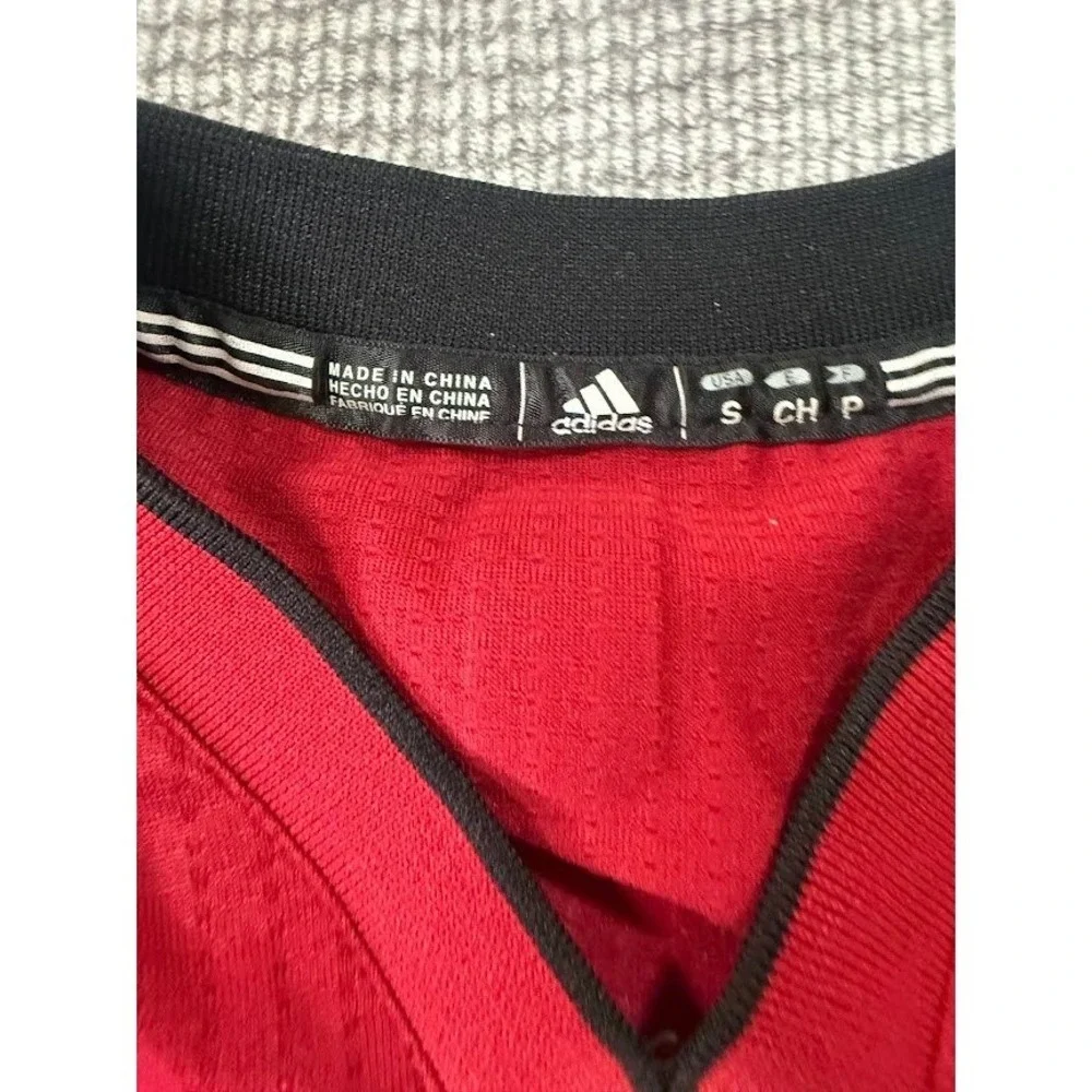 Adidas NBA Miami Heat Dwyane Wade Chrismas Jersey Red‎ Boys Small +2 Length